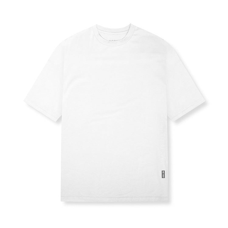 Short-sleeved Men's Solid Color Quick-drying Split T-shirt