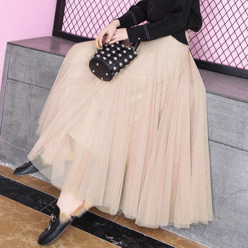 New spring mesh skirt