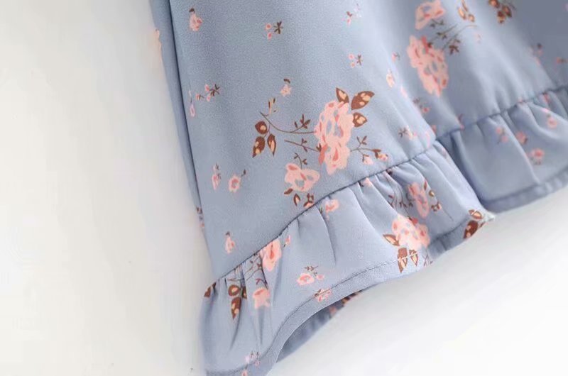 Ruffled belted dress