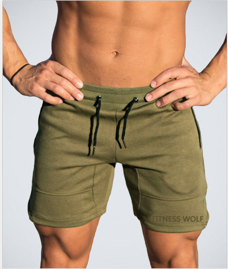 Tight-fitting Lace-pocket Sports Shorts