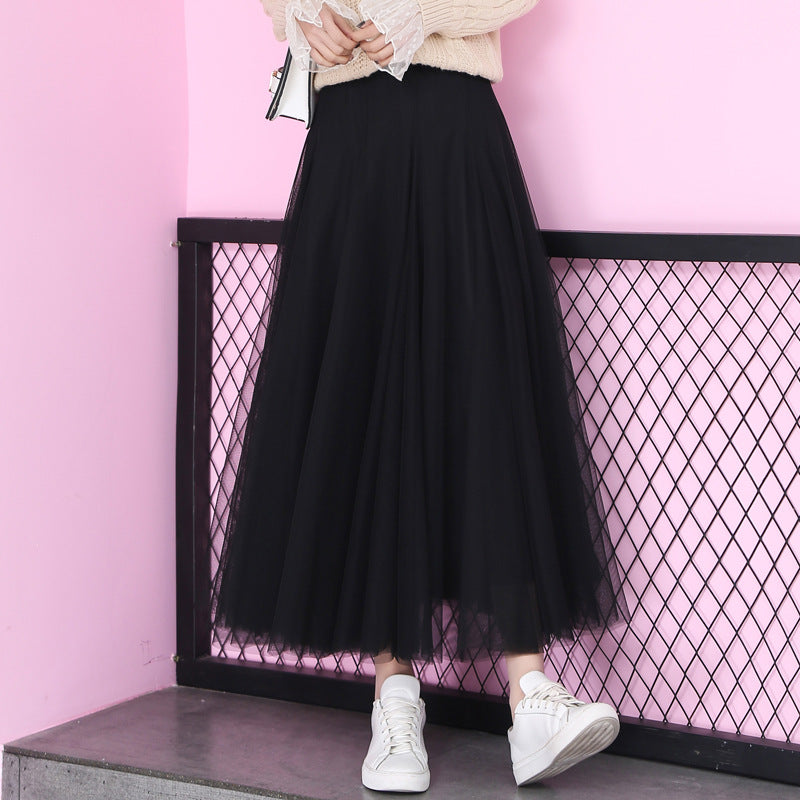 New spring mesh skirt