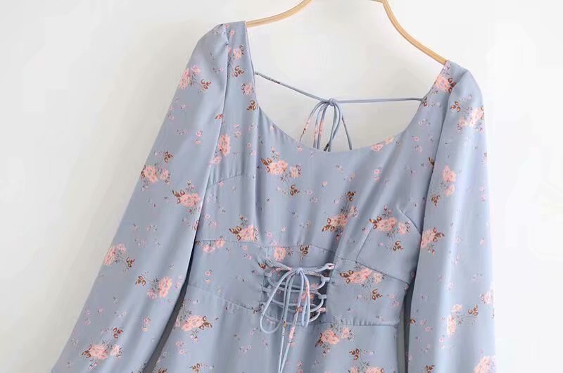 Ruffled belted dress