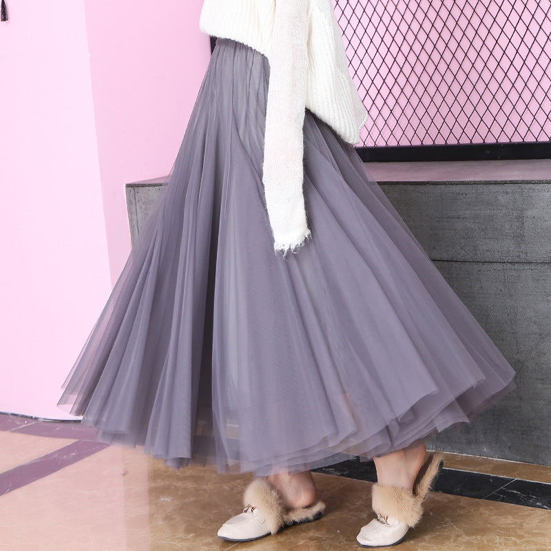 New spring mesh skirt