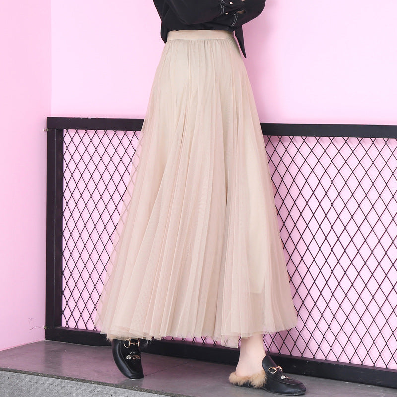 New spring mesh skirt