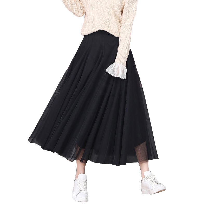 New spring mesh skirt