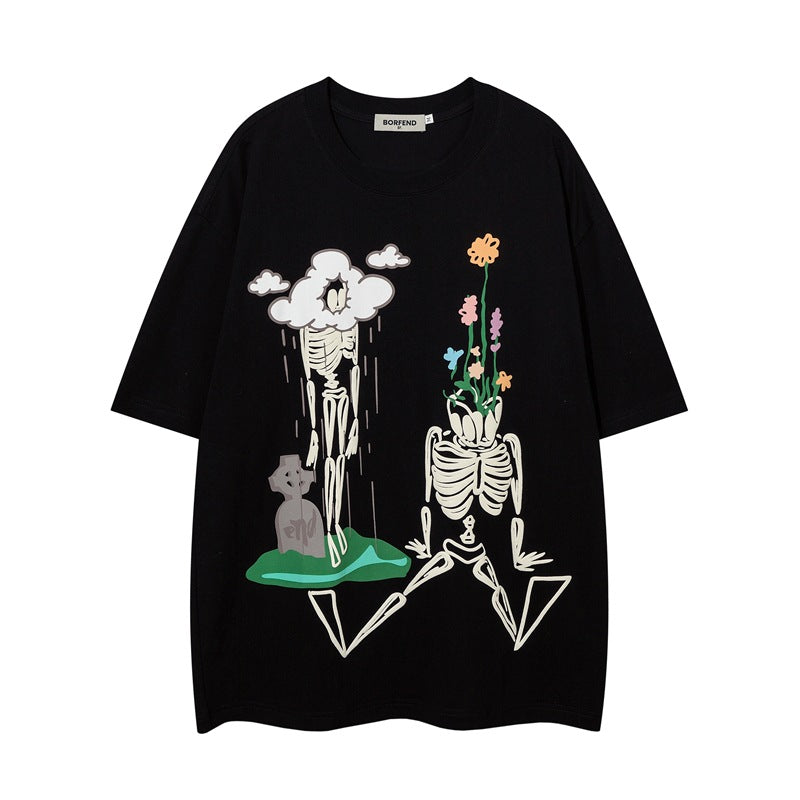 Fashion Cotton Short-sleeved T-shirt For Men And Women