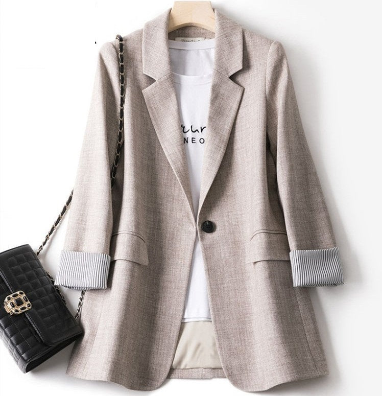 Women's Spring And Summer New Loose Casual Korean Spring And Autumn Jacket