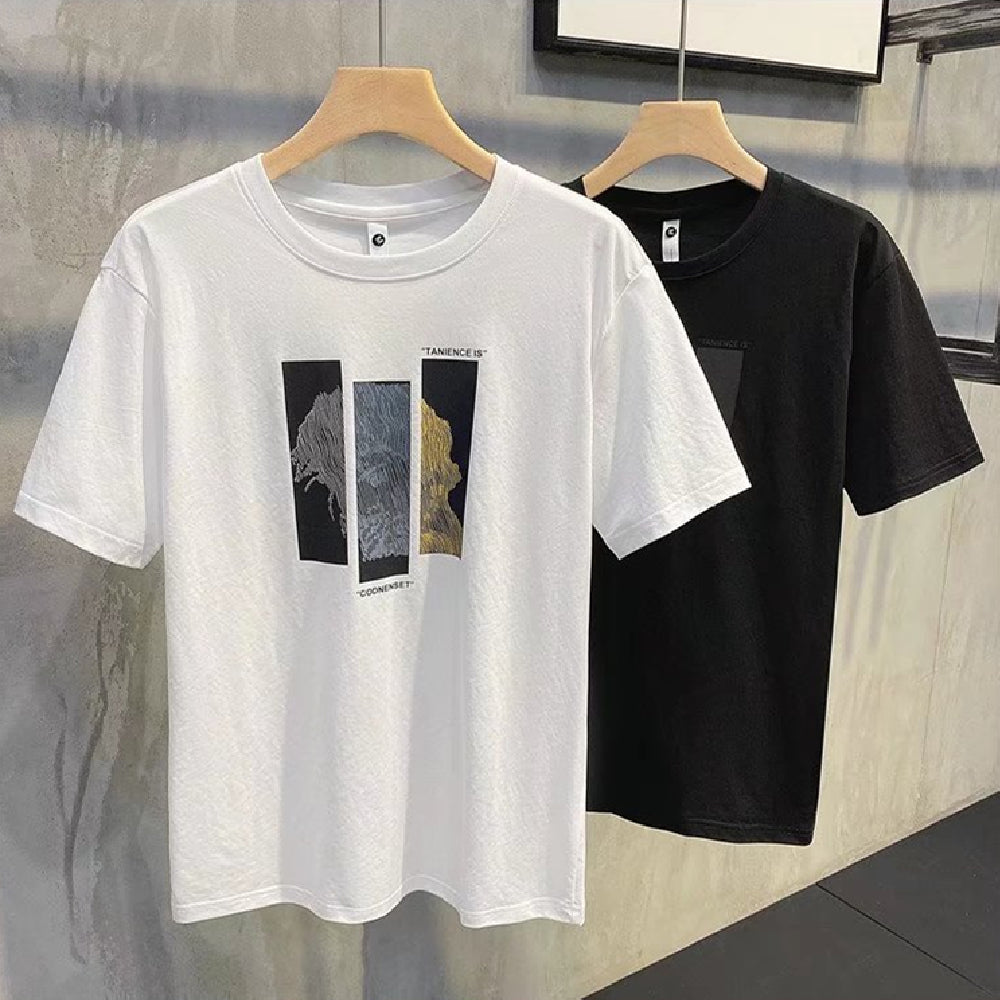 Men's Fashion Versatile Round Neck Casual T-shirt