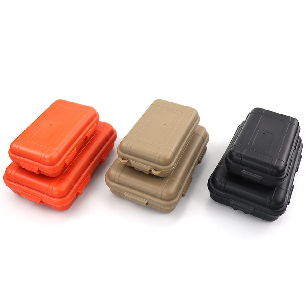 Outdoor Waterproof Survival Sealed Box Dustproof Shockproof Plastic EDC Tools Storage Container Case Holder Fishing Tackle Tools