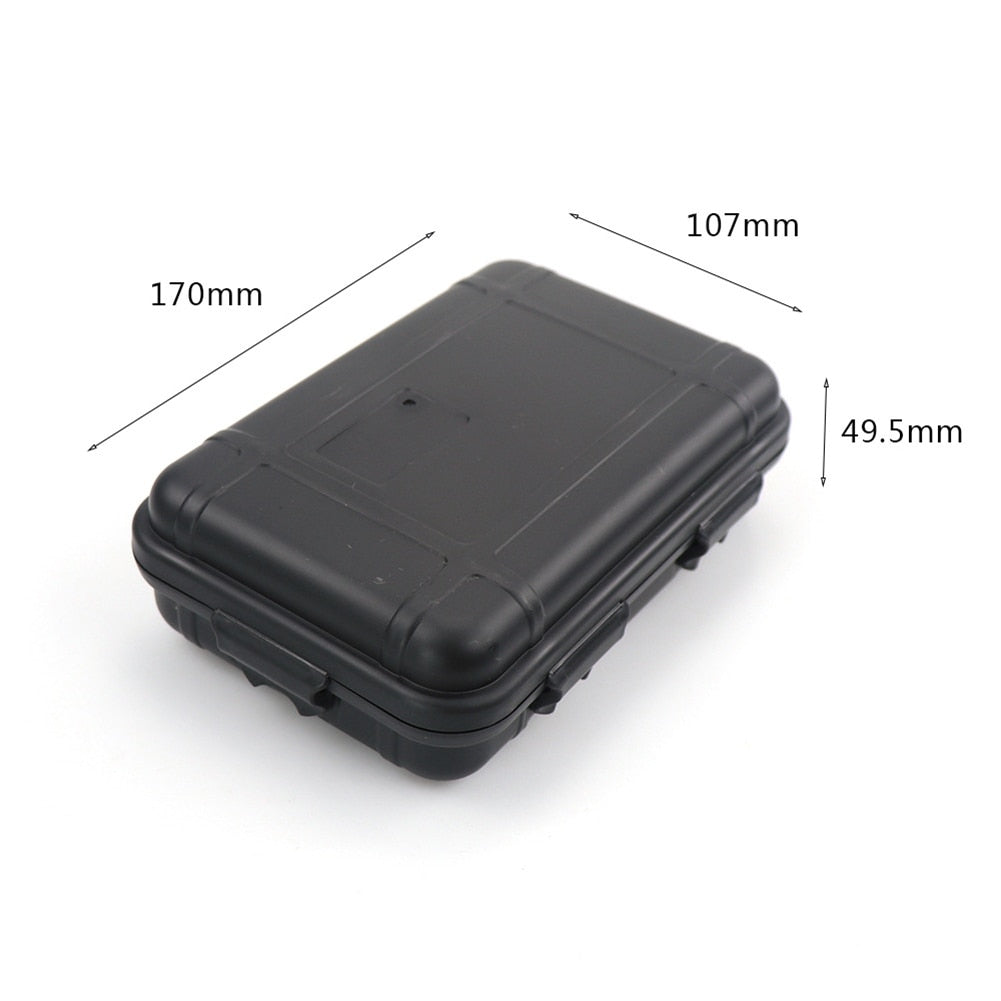 Outdoor Waterproof Survival Sealed Box Dustproof Shockproof Plastic EDC Tools Storage Container Case Holder Fishing Tackle Tools