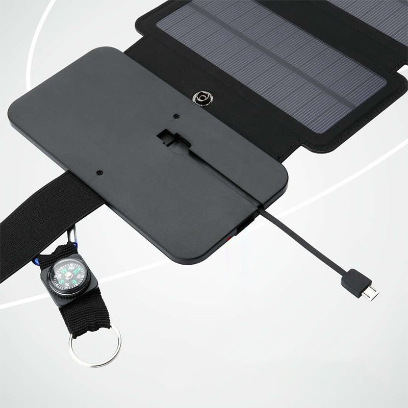 10W 5V Solar Power Folding Solar Cells Charger USB Output Outdoor Adventure Portable Solar Panels fo Phone Solar Battery Charger