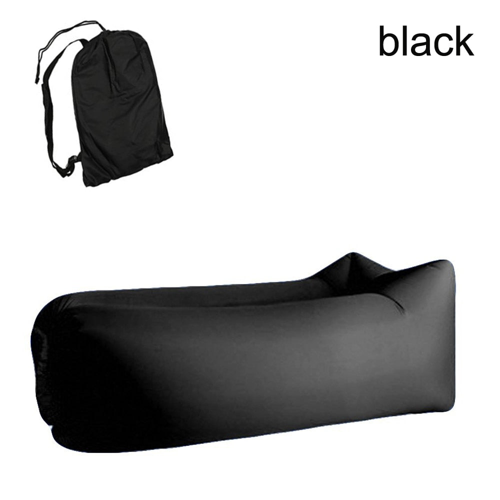 Camping Inflatable Lazy Sofa Outdoor Lazy Bag Ultralight Beach Camping Travel Sleeping Bag Air Bed Lounger Chair Sleep Camp Bag