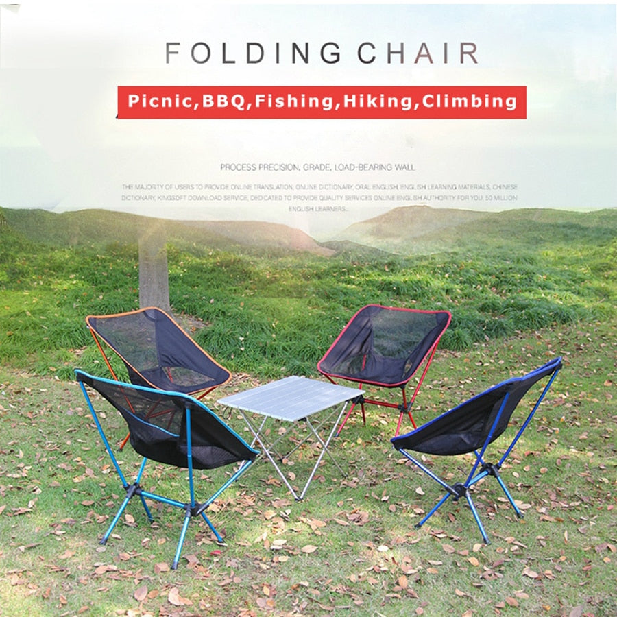Portable Camping Beach Chair Lightweight Folding Fishing Outdoor camping Outdoor Ultra Light Picnic Seat Fishing Tools Chair