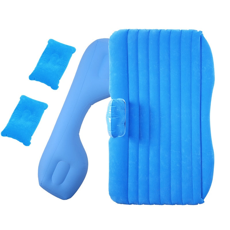 Bymaocar Inflatable car mattress outdoor camping inflatable bed PVC flocking Multifunctional Car inflatable bed car accessories