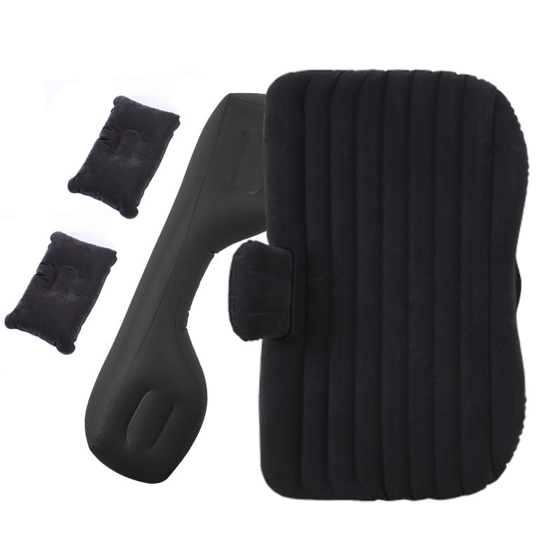 Bymaocar Inflatable car mattress outdoor camping inflatable bed PVC flocking Multifunctional Car inflatable bed car accessories