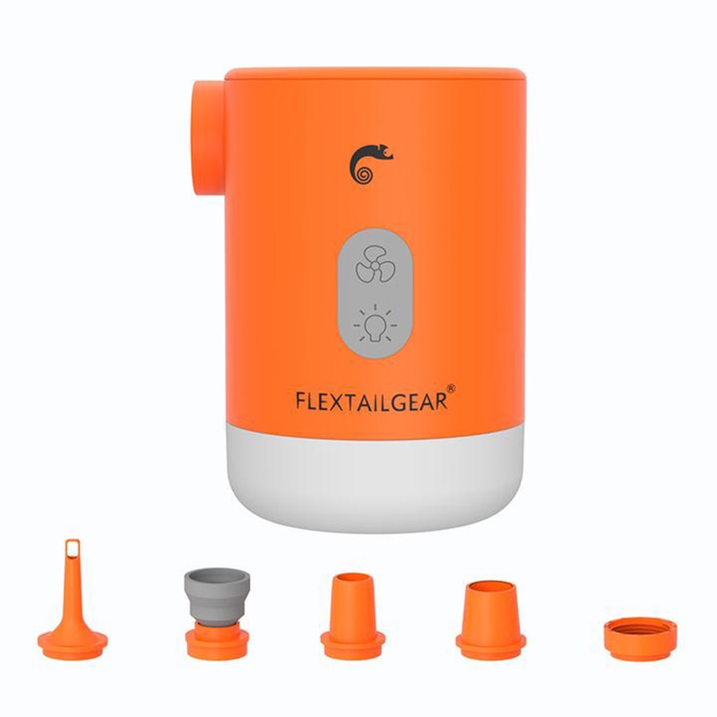 FLEXTAILGEAR Max Pump 2 Pro Portable Mini Air Pump Camping Equipment Electric Inflator USB Charging Illumination For Outdoor