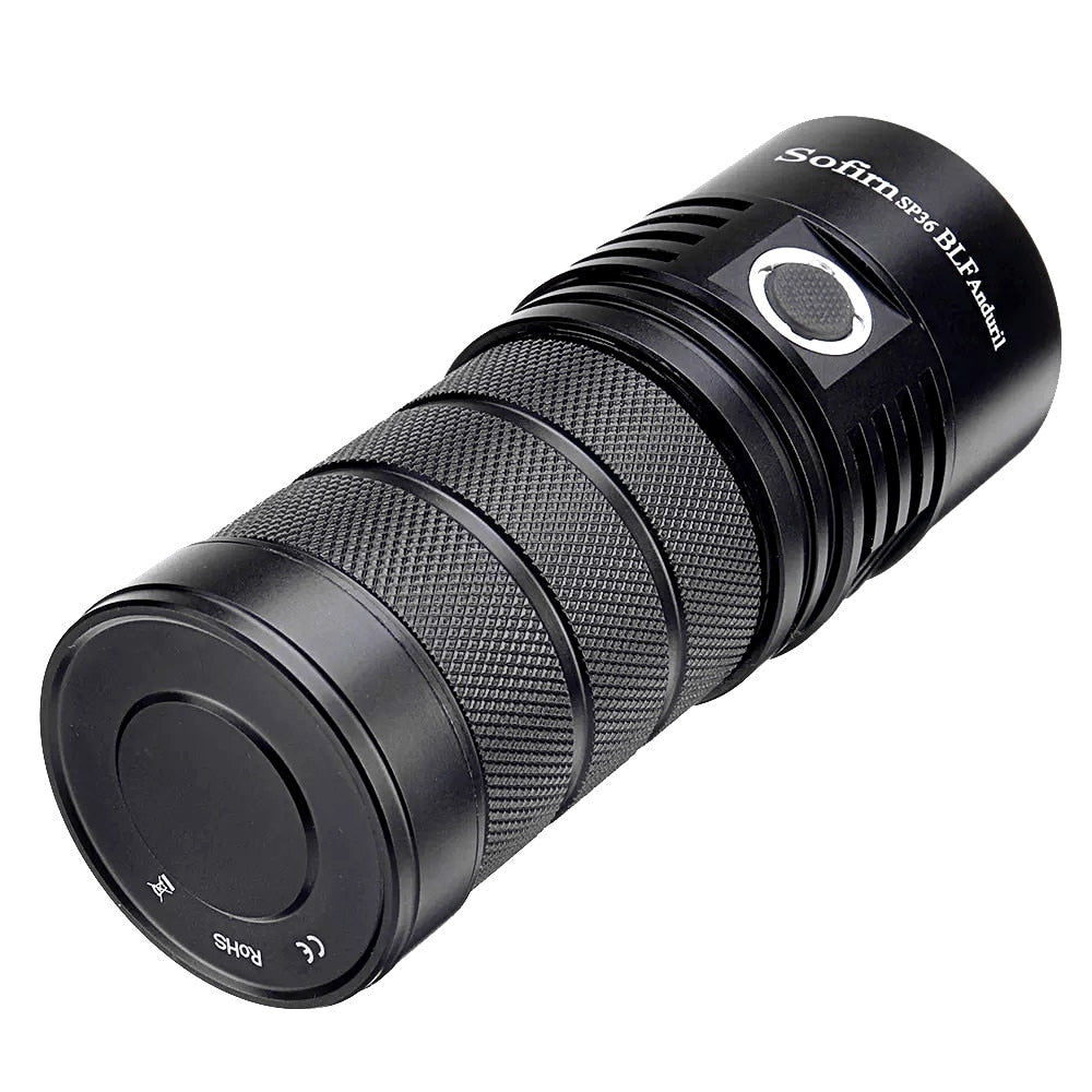 Sofirn SP36 BLF Anduril 4*Samsung LH351D 5650lm Powerful LED Flashlight USB Rechargeable 18650 Torch 5000K High 90 CRI
