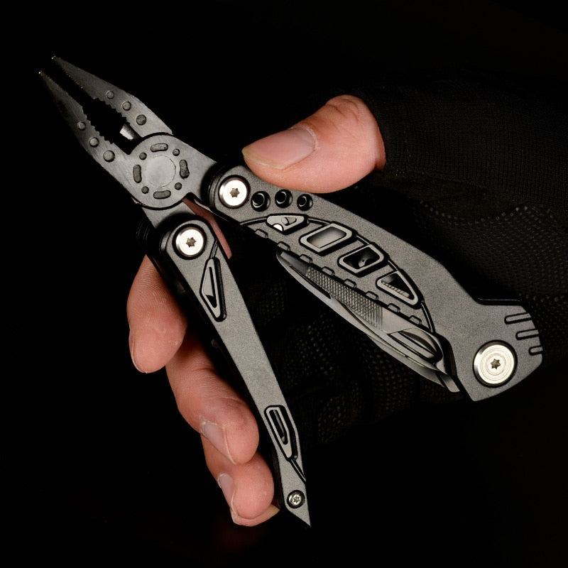 Mini Multi Tool Plier Folding Knife Survival Multitools Camping Outdoor EDC Tools Fishing Multifunctional Fold Pliers