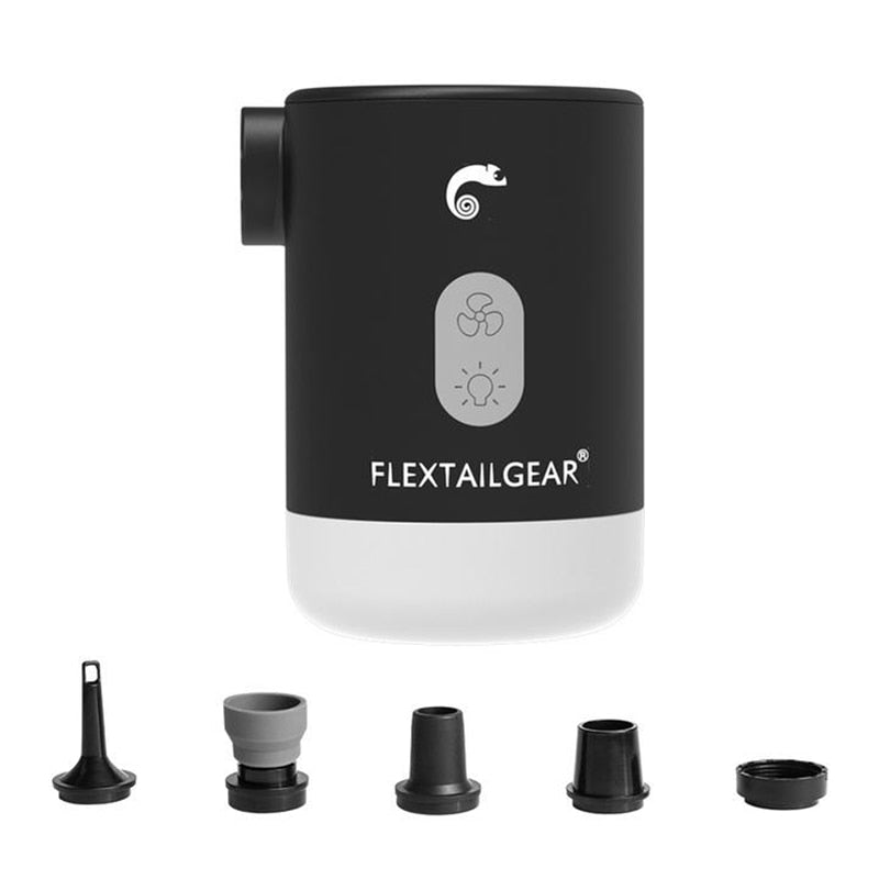 FLEXTAILGEAR Max Pump 2 Pro Portable Mini Air Pump Camping Equipment Electric Inflator USB Charging Illumination For Outdoor