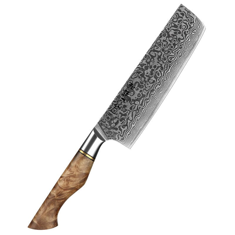 HEZHEN 1-5PC Knife Set Japanese Damascus Steel Chef Santoku Bread Paring Utility Professional Slicing knife Cook Kitchen Knife