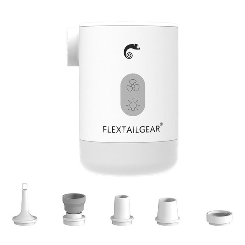 FLEXTAILGEAR Max Pump 2 Pro Portable Mini Air Pump Camping Equipment Electric Inflator USB Charging Illumination For Outdoor