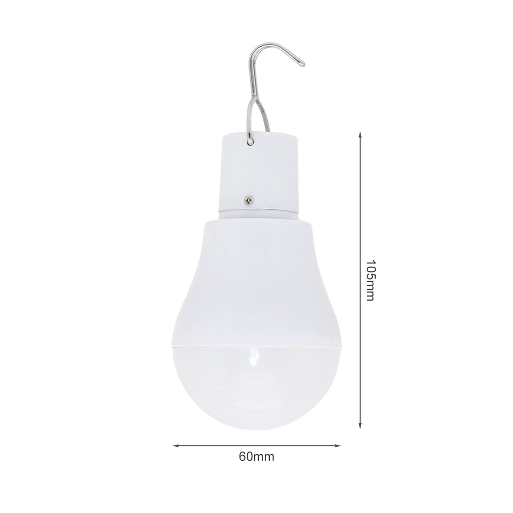 ANBLUB Portable LED Solar Lamp Charged Solar Energy Light Panel Powered Emergency Bulb For Outdoor Garden Camping Tent Fishing