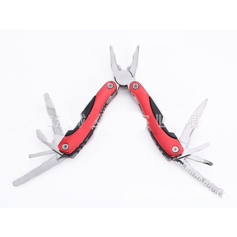 Stainless steel multi-function pliers outdoor mini folding pliers emergency tool pliers EDC Multifunction Military Tactical