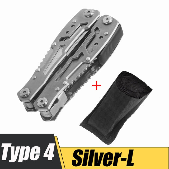 Multifunction Stainless Steel Pocket Knife Pliers Folding Pliers Multi-tool Mini Portable Fold Outdoor Multipurpose Repair Tools