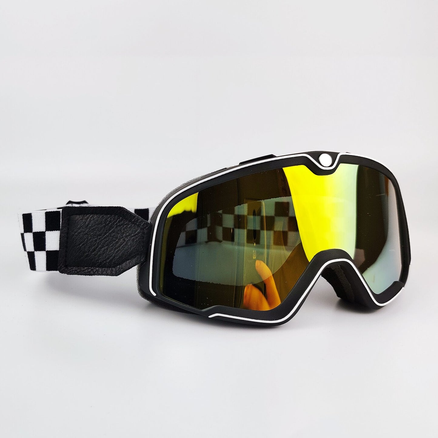 Retro Motorcycle Goggles Ski Glasses Motocross Sunglasses Vintage Cycling Racing Woman Cafe Racer Chopper Moto Cross MTB ATV