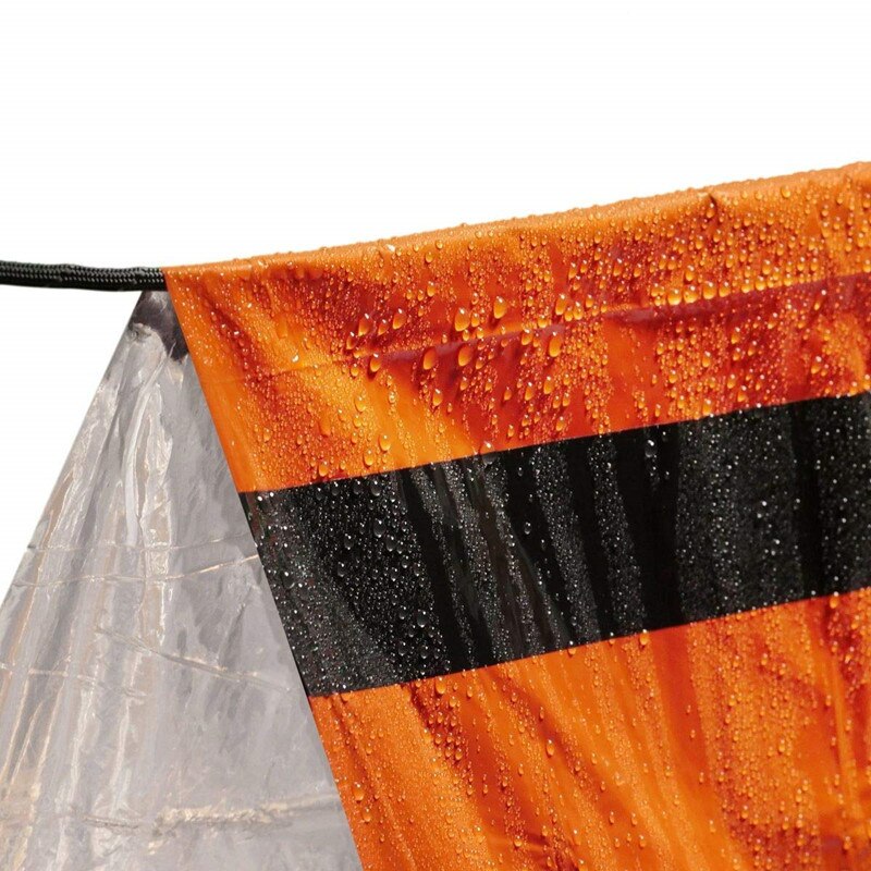 Shelter Survival Tent 2-4 Person Mylar Emergency Tube Tent Lightweight Waterproof Thermal Emergency Blanket for Camping Hiking