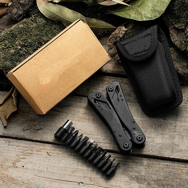 Stainless steel multi-function pliers outdoor mini folding pliers emergency tool pliers EDC Multifunction Military Tactical