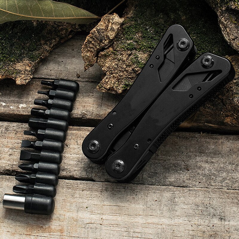 Stainless steel multi-function pliers outdoor mini folding pliers emergency tool pliers EDC Multifunction Military Tactical