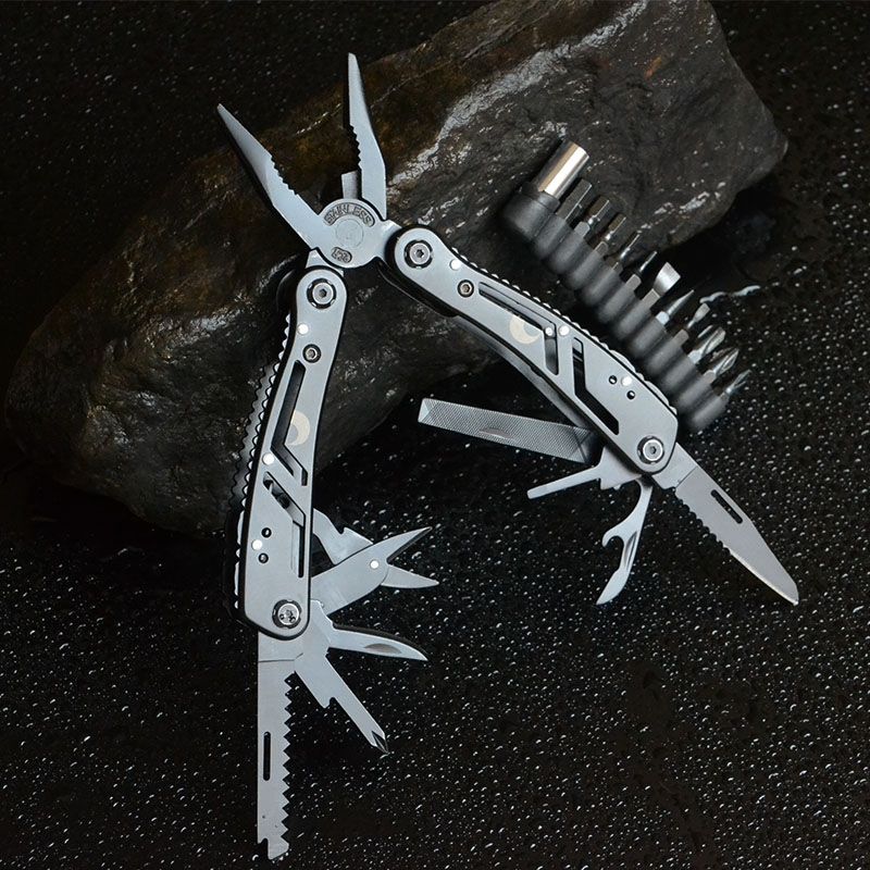 Multifunction Stainless Steel Pocket Knife Pliers Folding Pliers Multi-tool Mini Portable Fold Outdoor Multipurpose Repair Tools