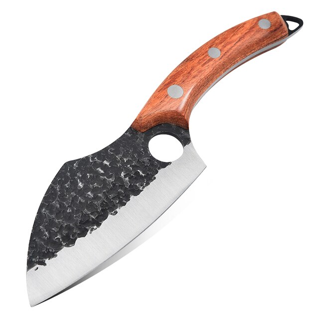 5.5" Meat Cleaver Hunting Knife Handmade Forged Boning Knife Serbian Chef Knife Stainless Steel Kitchen Knife Butcher Fish Knife