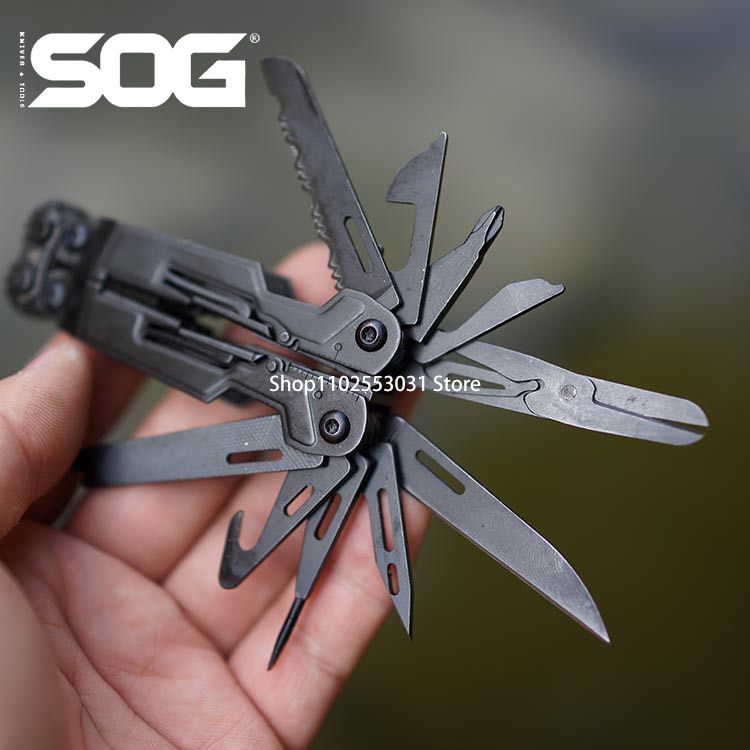 SOG PP1002 Mini Multi Function Tool Pliers Folding Pliers Outdoor Camping EDC Equipment