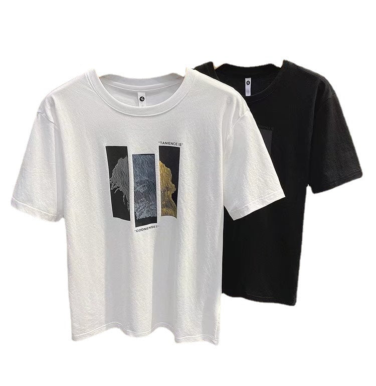 Men's Fashion Versatile Round Neck Casual T-shirt