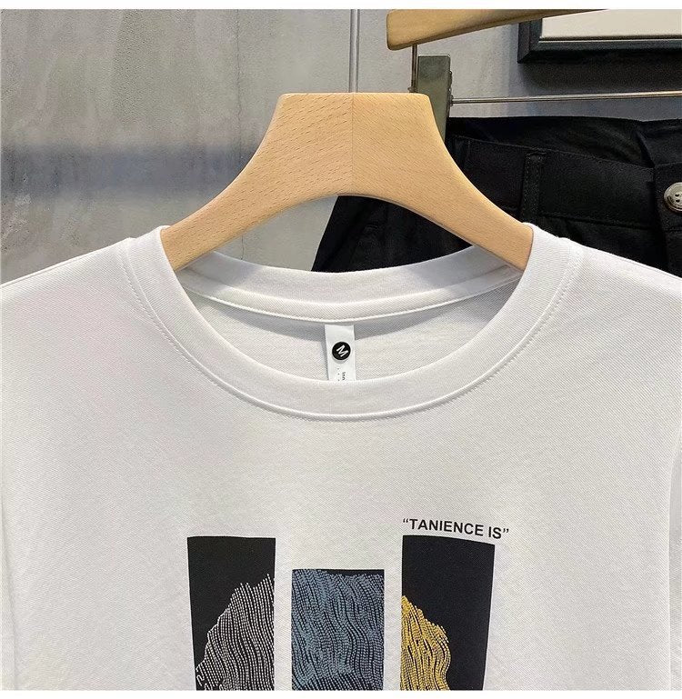 Men's Fashion Versatile Round Neck Casual T-shirt