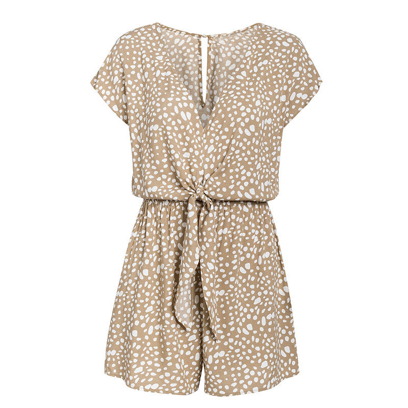 Bow Short Sleeve Dress