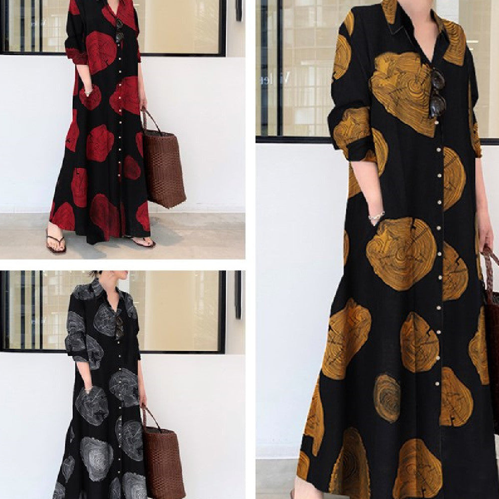 Loose Casual Long Shirt Dress