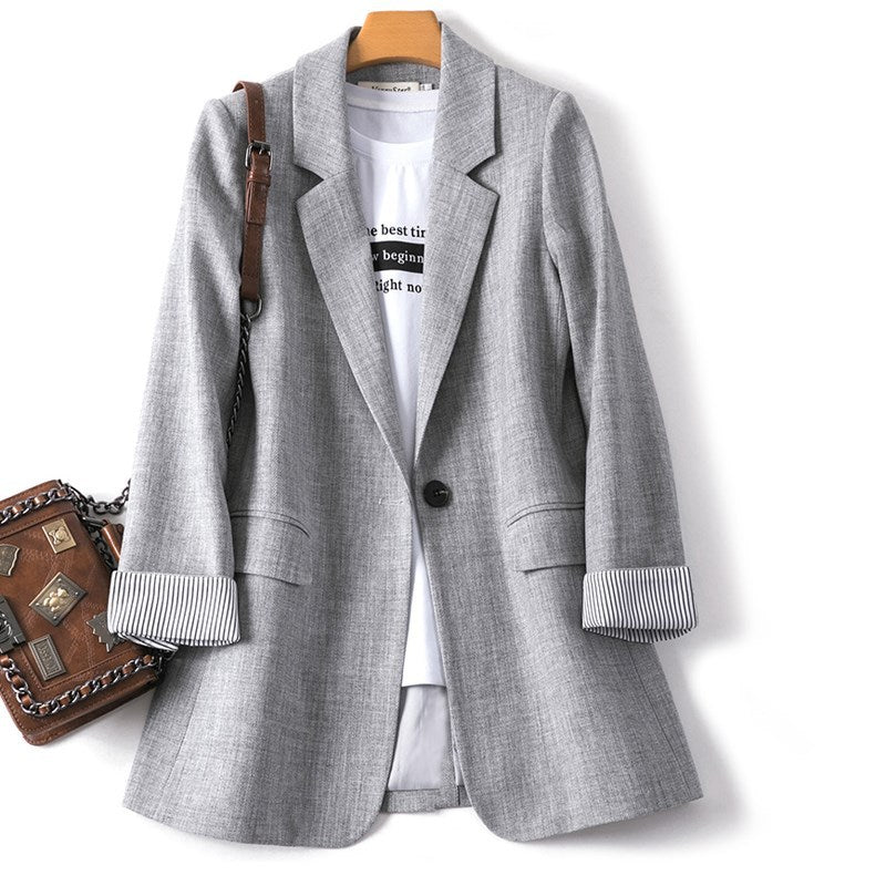 Women's Spring And Summer New Loose Casual Korean Spring And Autumn Jacket