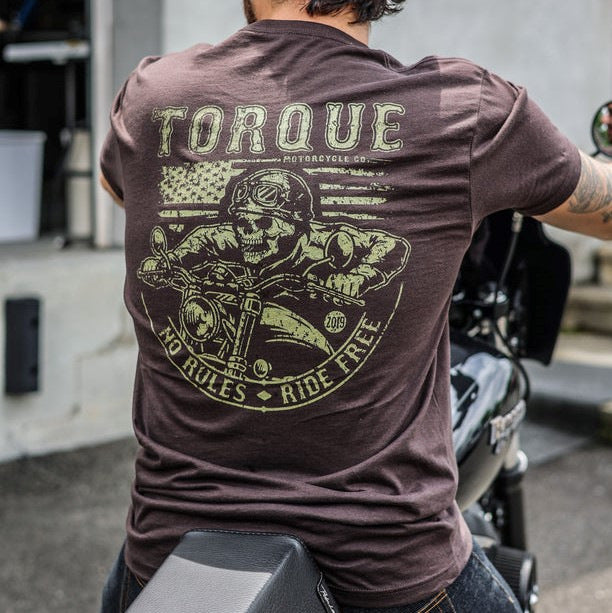 Printed Men's Street Short Sleeve Sports T-shirt Top