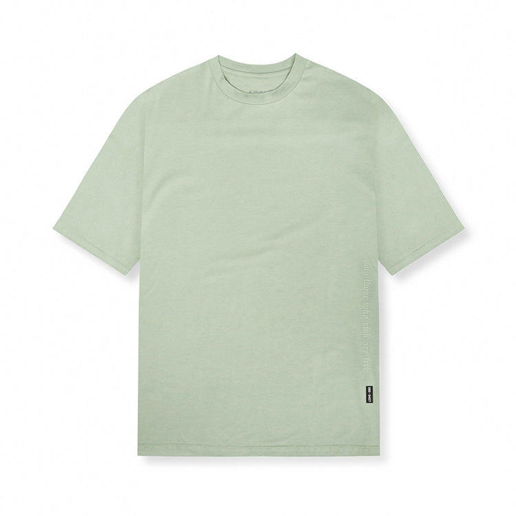 Short-sleeved Men's Solid Color Quick-drying Split T-shirt