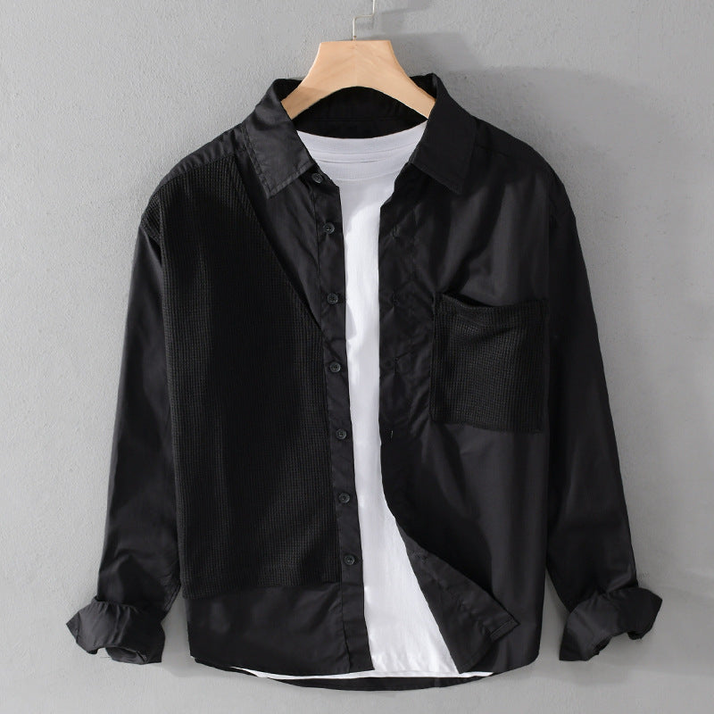Youth Cotton Shirt Loose And Comfortable Men's Top