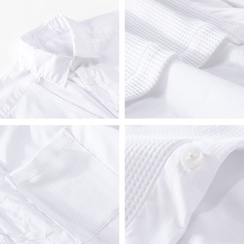 Youth Cotton Shirt Loose And Comfortable Men's Top