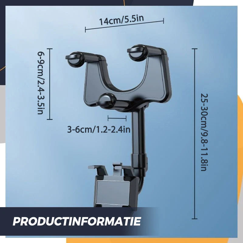 Retractable Car Phone Holder™ | Stevige en draaibare houder voor alle soorten telefoons