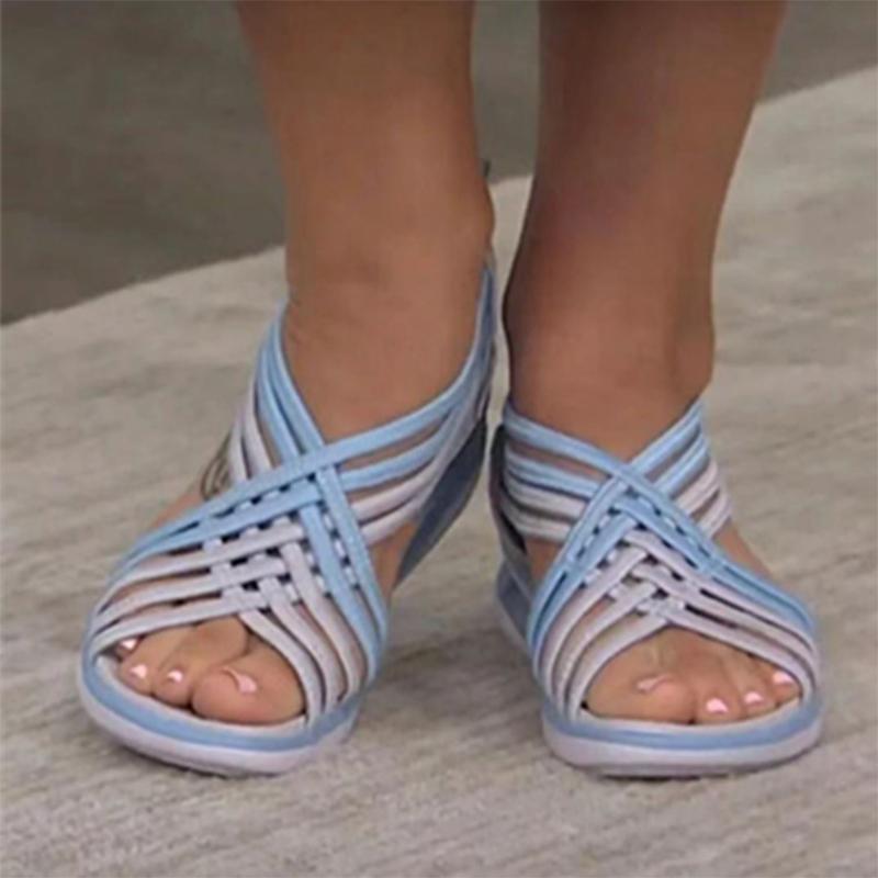 Gevlochten Vissengraad Sandalen