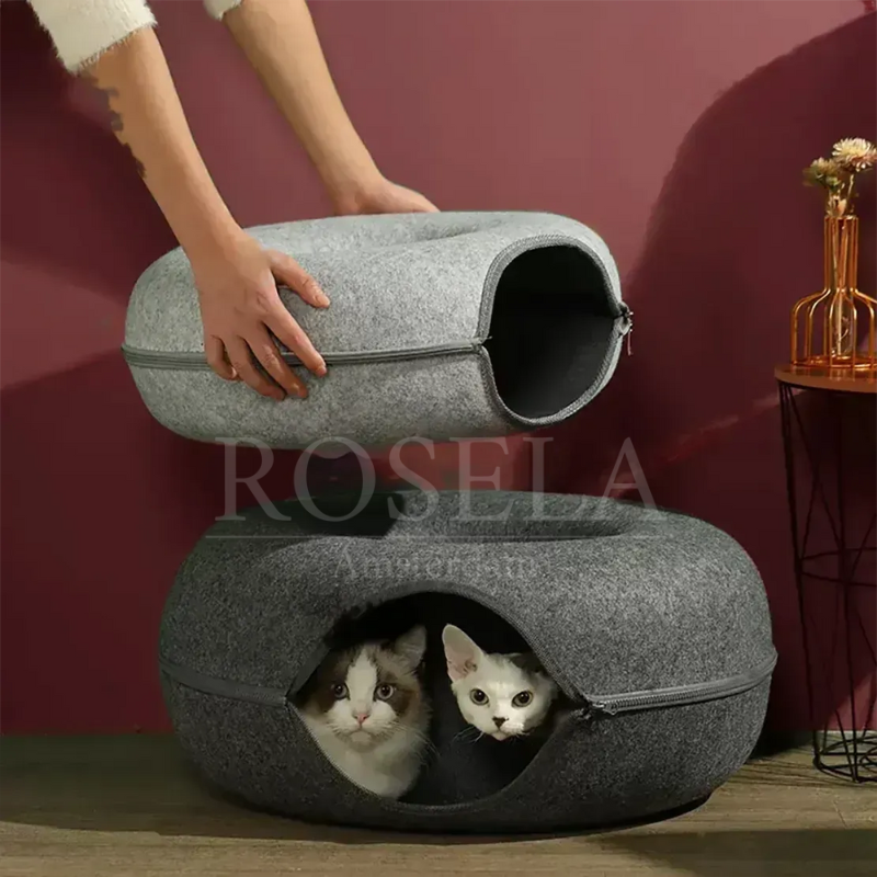 "Verstoppertje" Katten Tunnel Mand