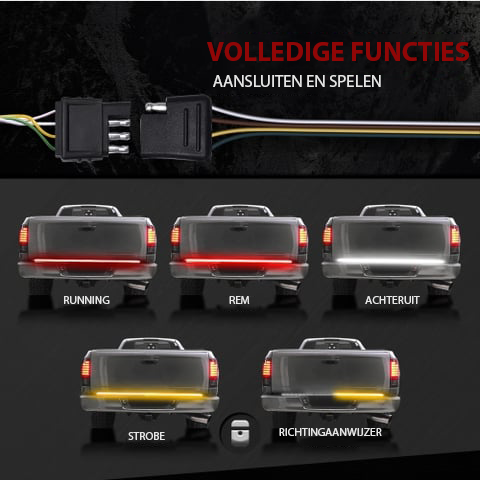 Tailgate Strip Light™ | Verhoog je zichtbaarheid op de weg