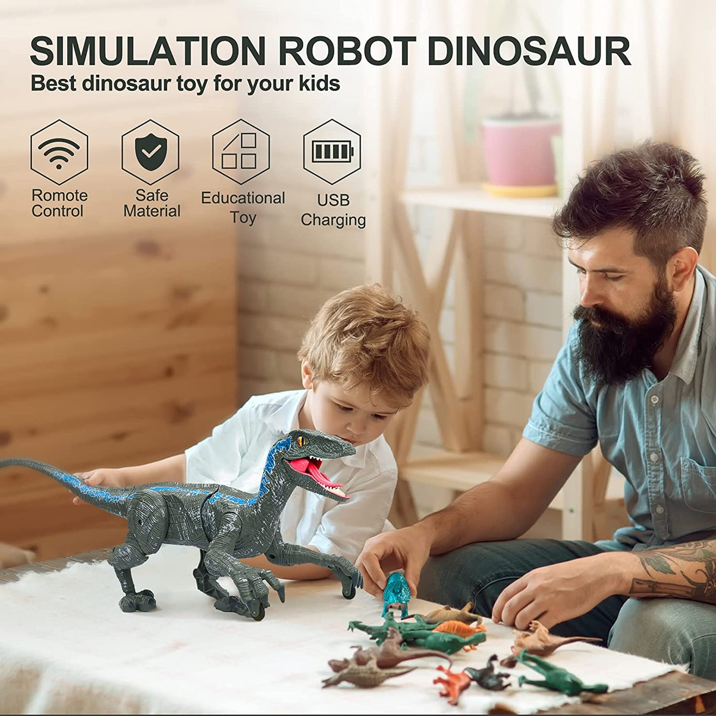 Remote controlled Velociraptor® Dinosaur