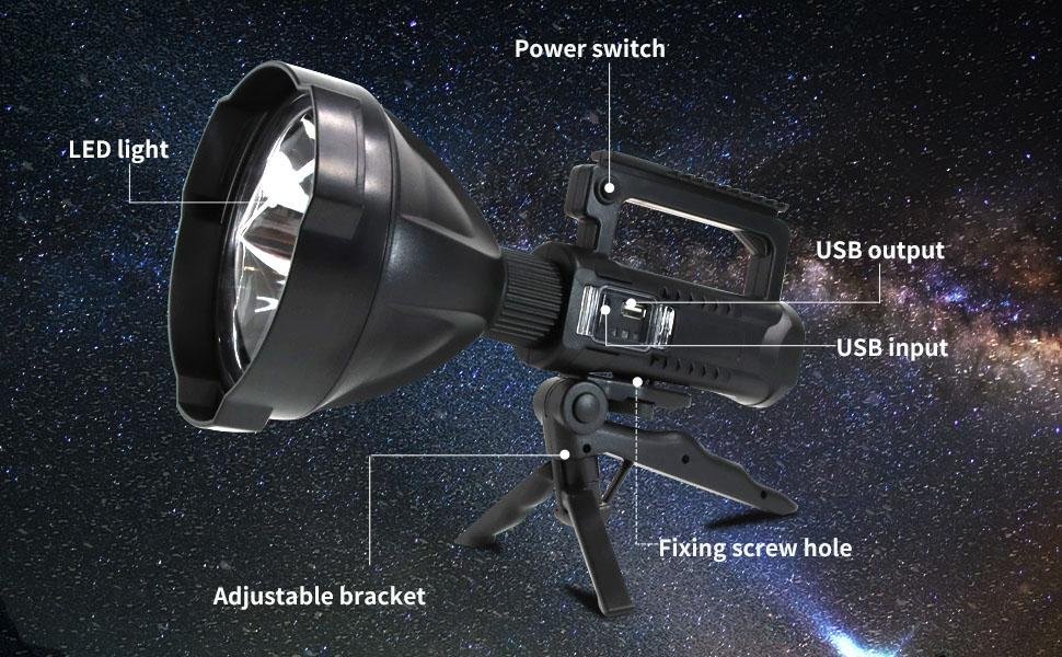 Oplaadbare LED Zaklamp™ + GRATIS afneembare statief